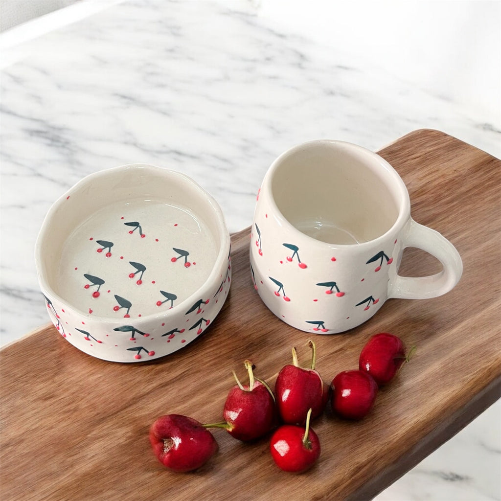 SOULCRAFTZ Twinning Edition Coffee & Tea Mugs & Bowl Set (White, 250ml)